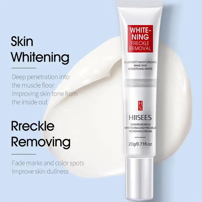 Crème pour le visage blanchissante les taches de rousseur élimine