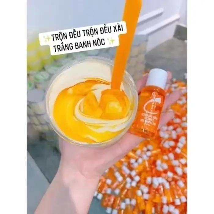 Sérum corporel éclaircissant pour la peau à la vitamine C