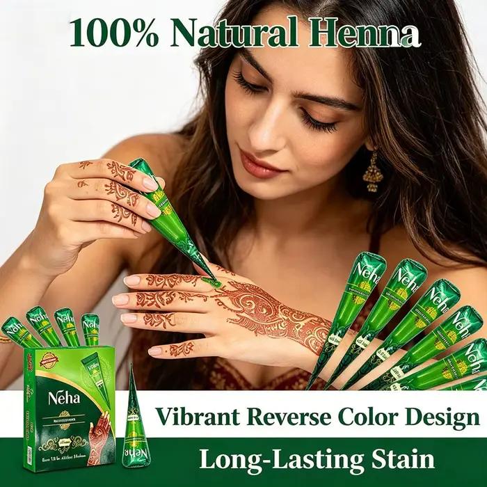 1/12 pièces Crème de henné brun naturel et biologique