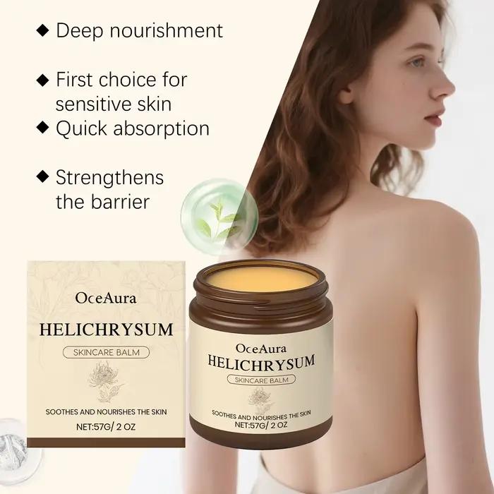 Helichrysum baume cutané apaisant 57g hydratant pour peau sensible pour le visage et le corps crème d'hydratation en