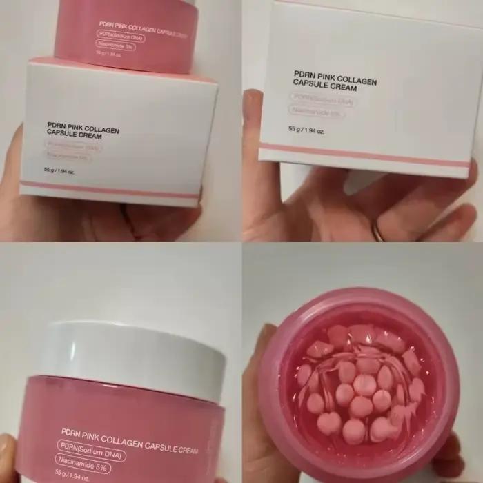 Crème hydratante pour le visage à la collagène rose