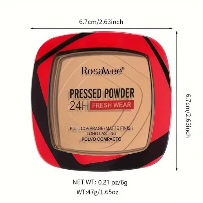Fond de teint en poudre pressée mate à couverture complète