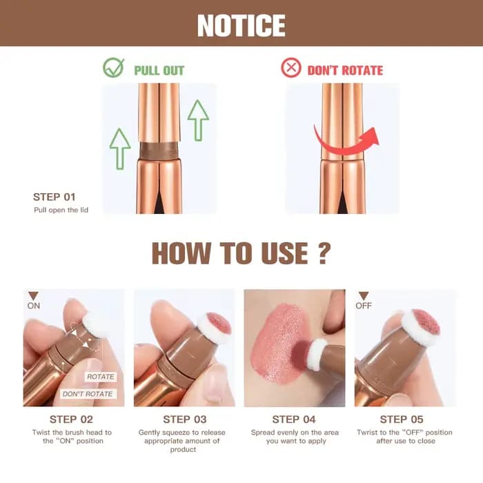Bâton de surligneur de contour liquide