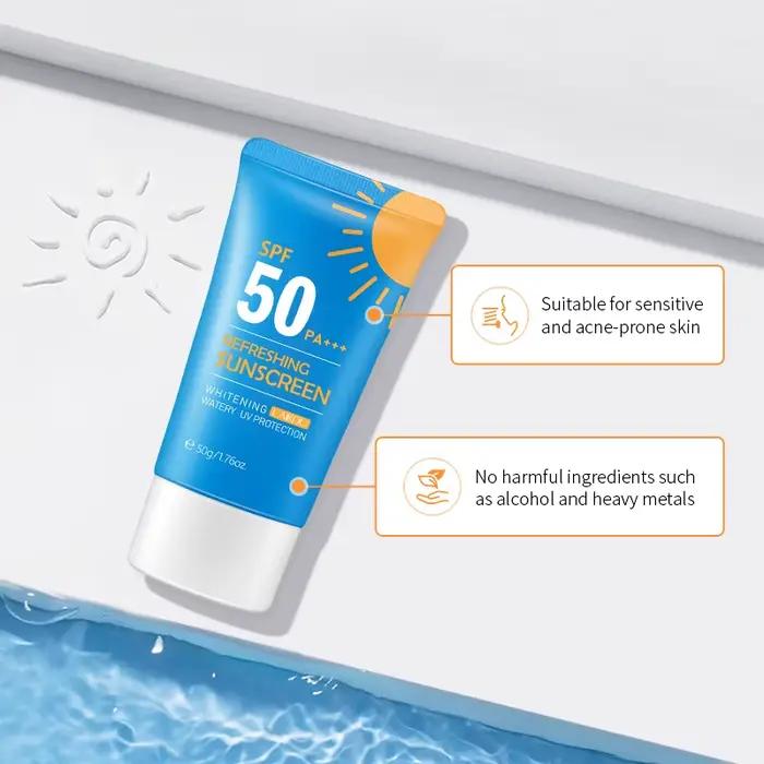 Crème solaire hydratante et blanchissante