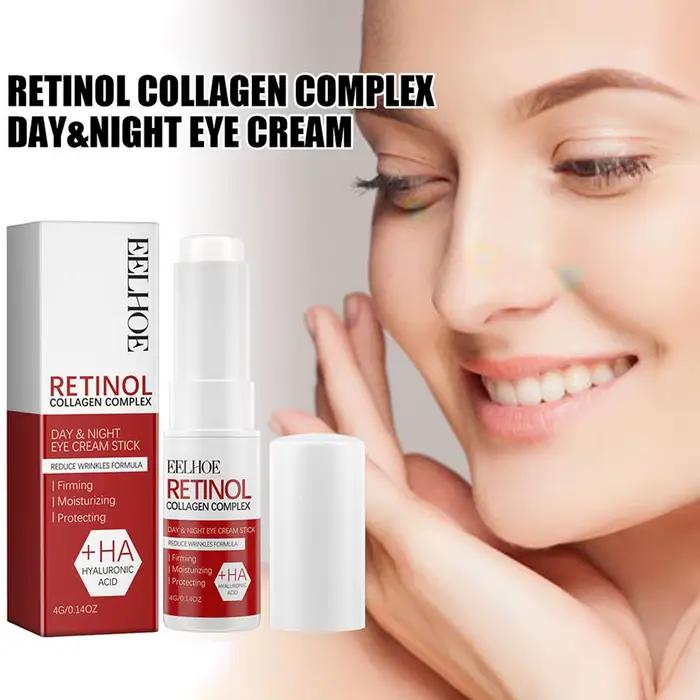 La barre de crème pour les yeux au rétinol réduit les ridules