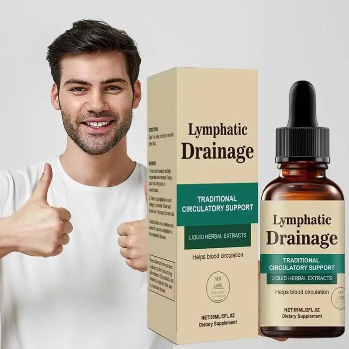 Gouttes liquides pour drainage lymphatique 59 ml - Formule naturelle à base de plantes