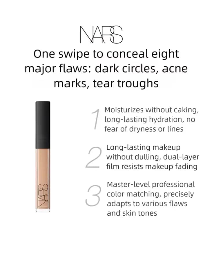 NARS Radiant Creamy Concealer Vanille 1232 | maquillage du visage | Couverture éclaircissante pour les cernes | Formule
