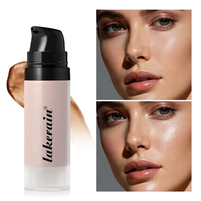 Fond de teint surbrillance Llluminator Primer Glowy Super Gel léger rosée polyvalent hydratant nourrir maquillage Non collant