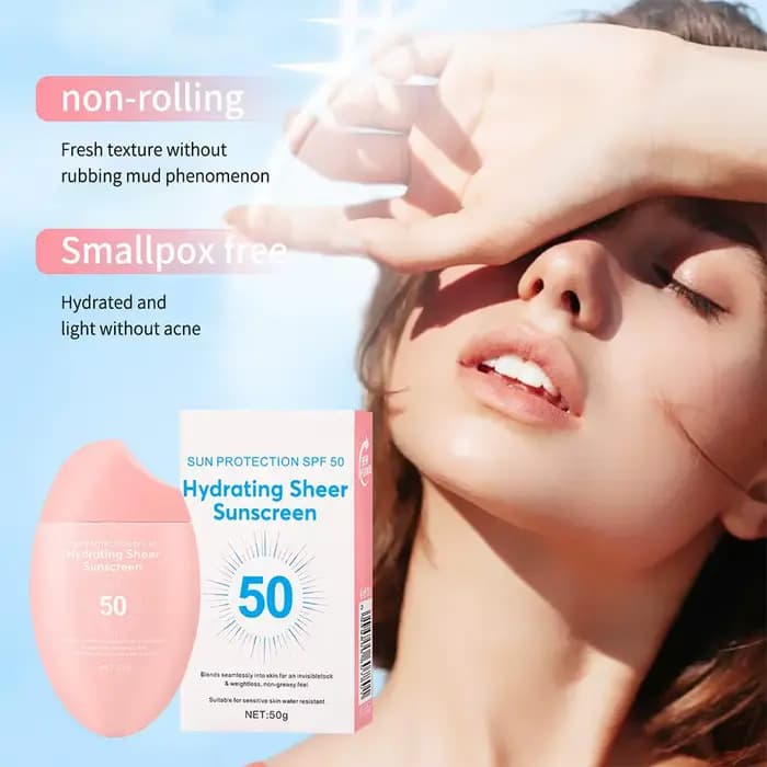 Crème solaire hydratante et protectrice pour peaux sensibles