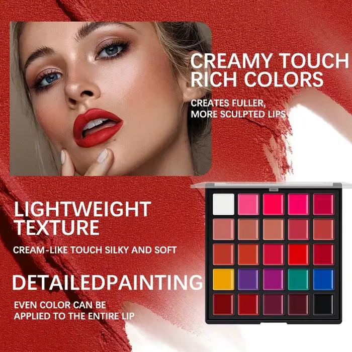 Rouge à lèvres mat velours 25 couleurs – Fini doux et estompé