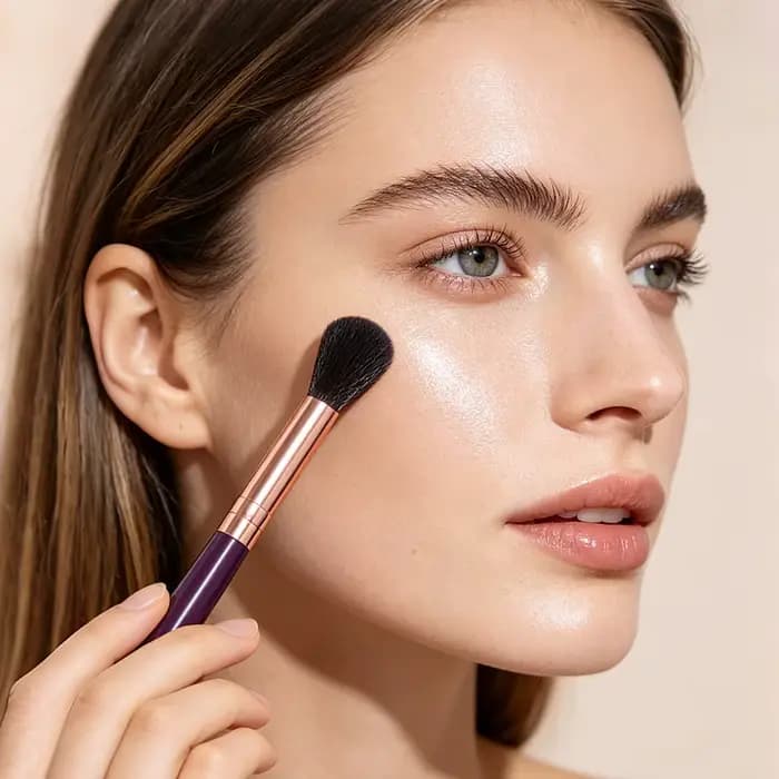 Lot de 6 pinceaux professionnels pour highlighter
