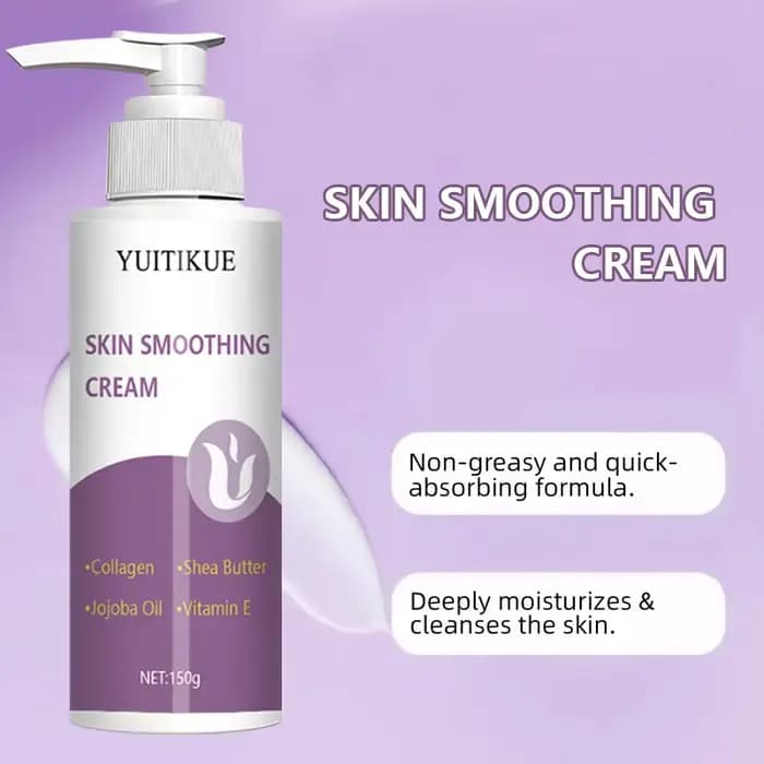 Crème lissante pour la peau au collagène et au beurre de karité 150g - Formule à absorption rapide non grasse pour une