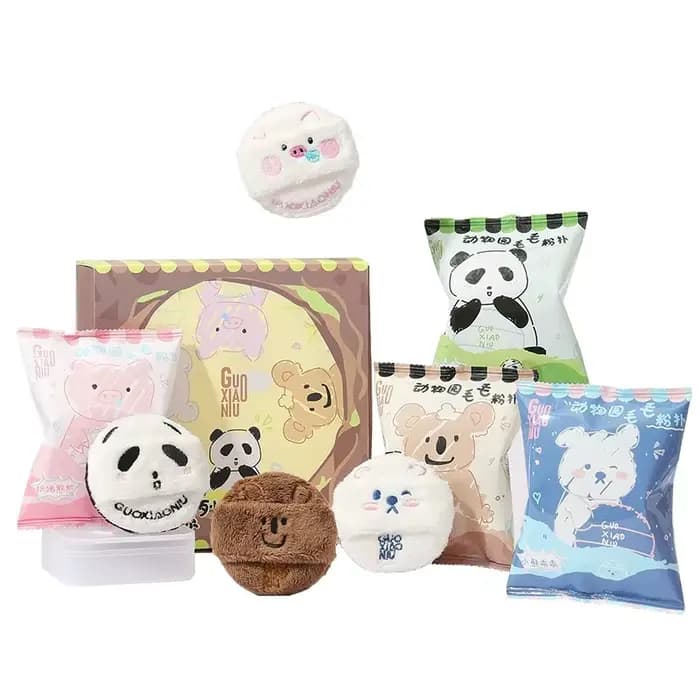 GUOXIAONIU Zoo fond de teint bouffant de poudre floquée moelleuse coussin d'air spécial