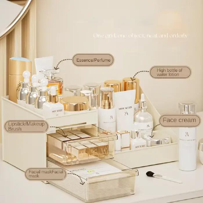 Boîte de rangement transparente pour maquillage