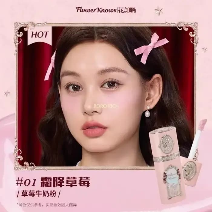 Fleur sait fraise Cupidon liquide Blush longue durée hydratant facile maquillage