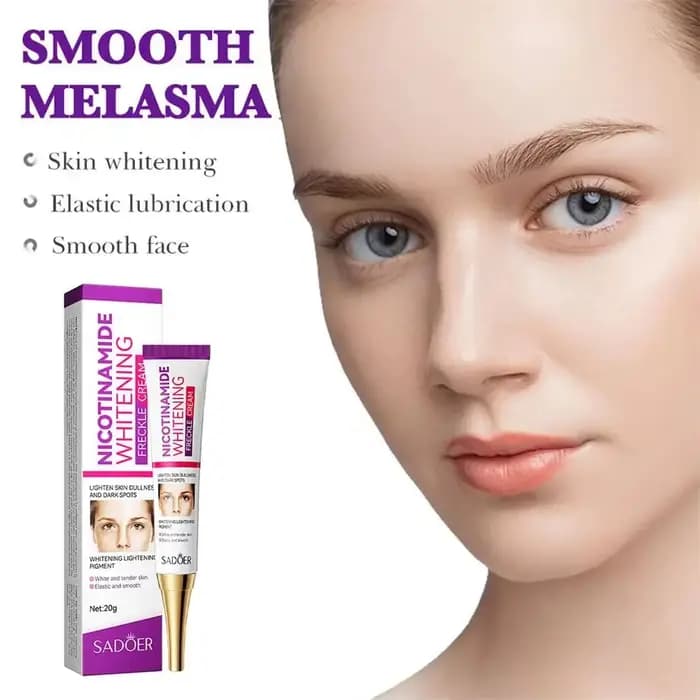 Crème blanchissante et anti-taches de rousseur pour le visage