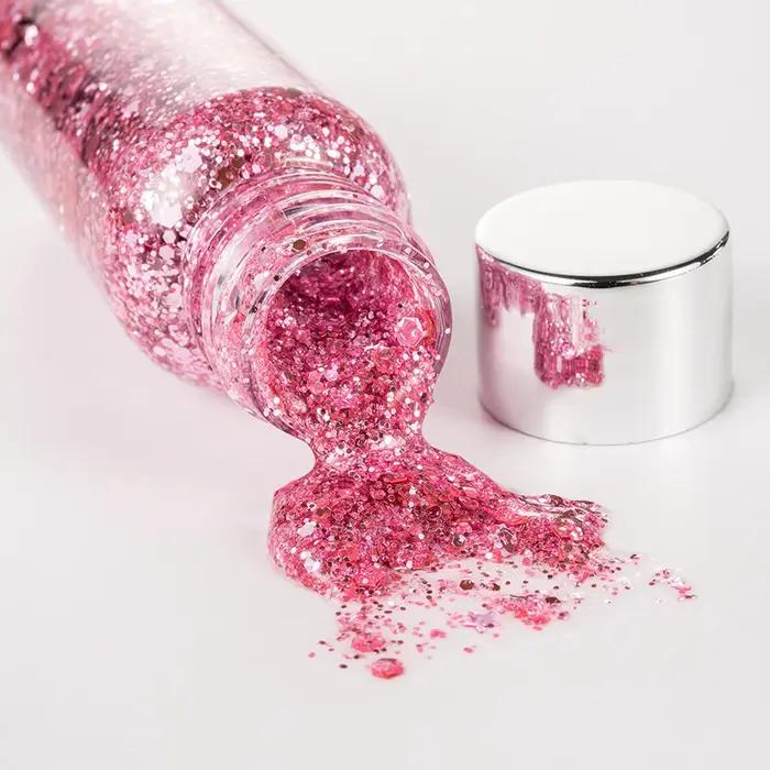 Lotion corporelle à paillettes scintillantes Jay'suing pour femmes, pour corps et visage, 9 couleurs disponibles, durabilité et facilité d'utilisation pour toutes les occasions festives