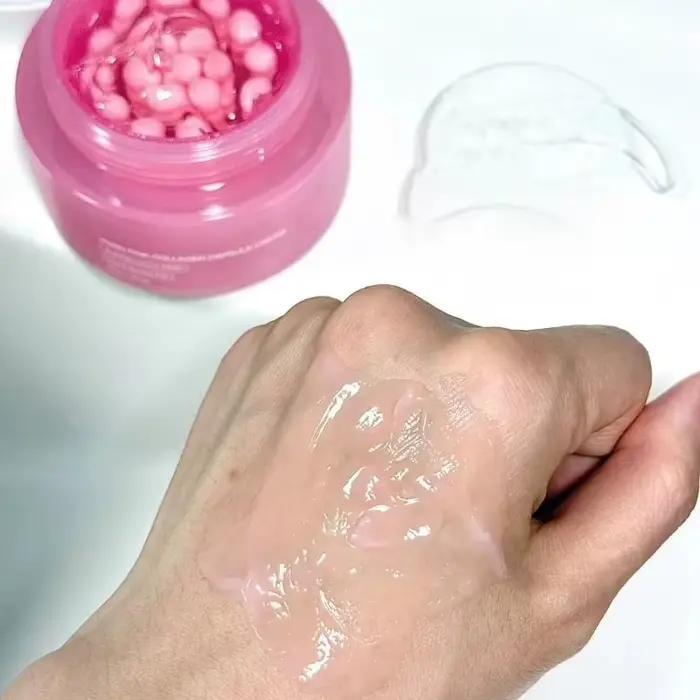Crème hydratante pour le visage à la collagène rose