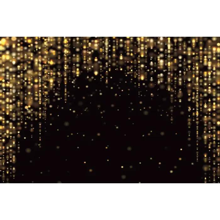 Toile de fond de photographie de bokeh de paillettes d'or et d'argent, arrière-plans de point brillant d'or noir, décor personnalisé de studio de photo pour la fête d'anniversaire