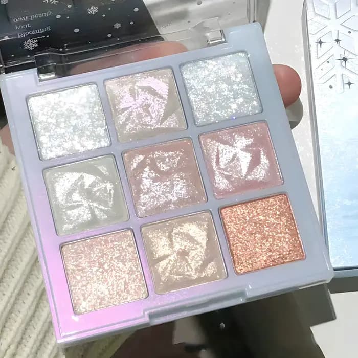 Palette de flocon de neige de Noël pour 9 documents