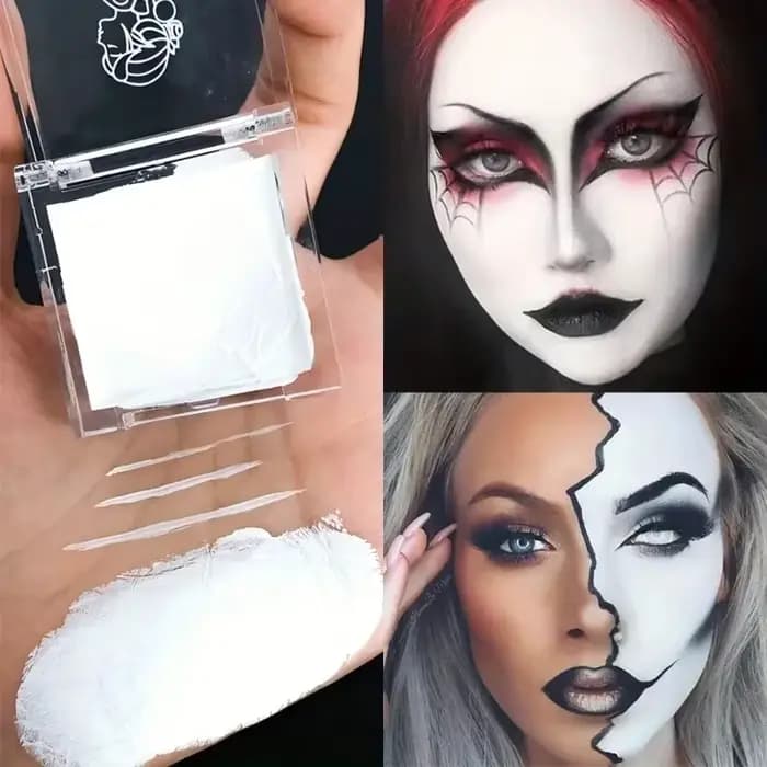 Crème de fond de teint liquide blanc clair mat