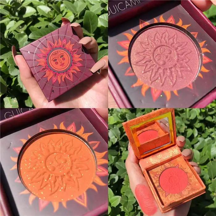 2019 nouvelle marque de maquillage bronzant Blush Palette visage