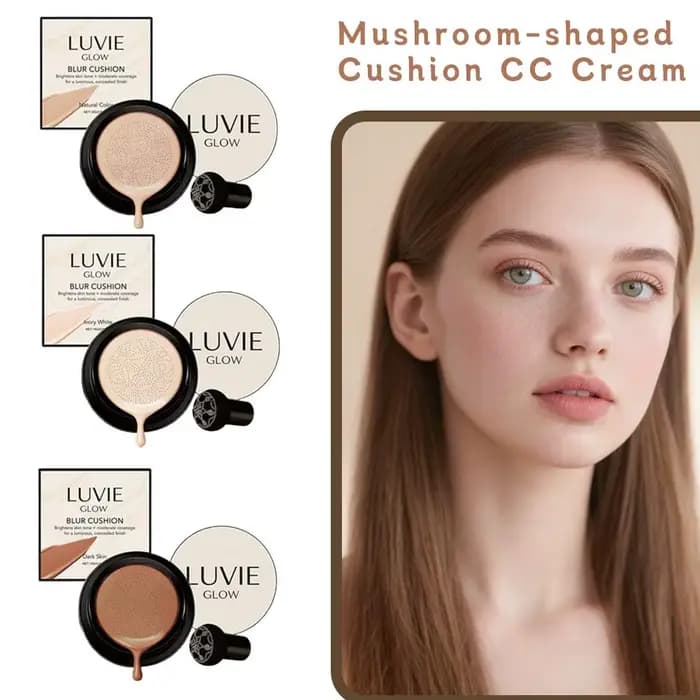 LUVIE GLOW hydratant champignon coussin d'air BB crème fond de teint éclaircissant imperméable avec correcteur Base de maquillage quotidien coréen
