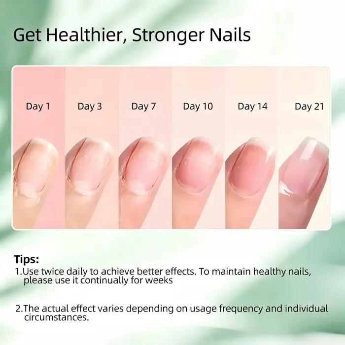Gel Base Réparateur 4-en-1 pour Ongles Faibles Cassants et Fins Enrichi en Calcium et Protéines Protection et Croissance Saine Rose pour Peaux Sensibles