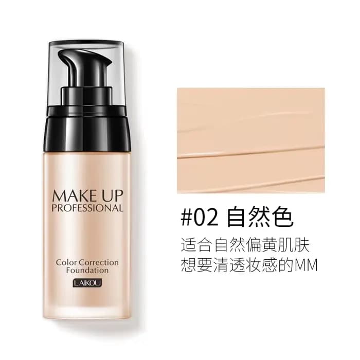 LAIKOU Fond de Teint Liquide Hydratant Correcteur Base de Maquillage Crème Visage Contrôle du Sébum Waterproof Maquiagem 40g