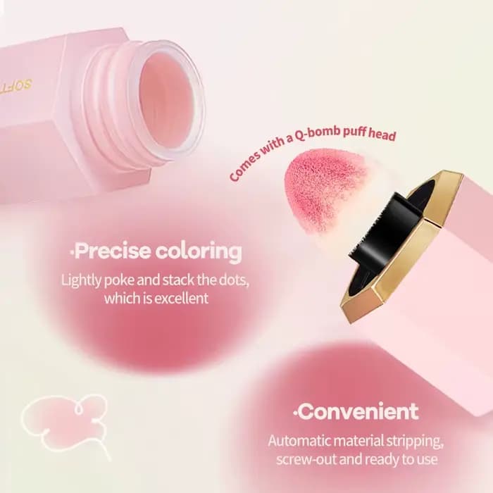 Crème de blush liquide 6 couleurs