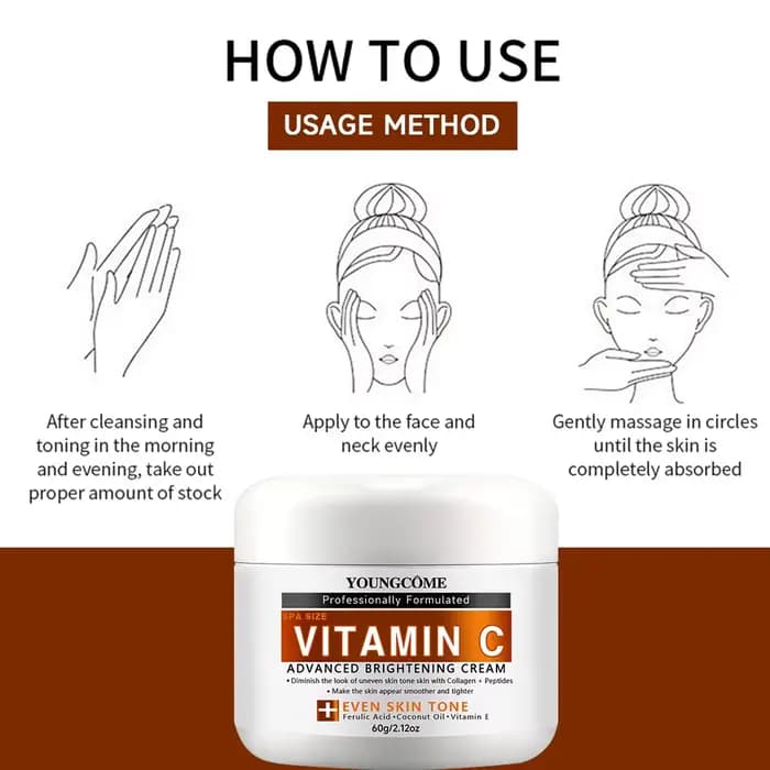 Crème pour le visage à la vitamine C