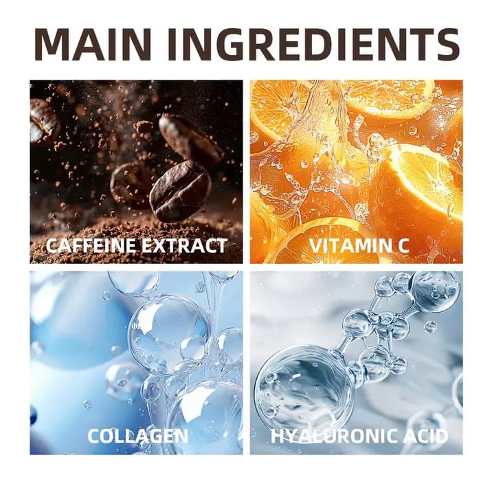 CAFFEINE VITAMIN C FACE NECK CREME - Formule hypoallergénique sans alcool