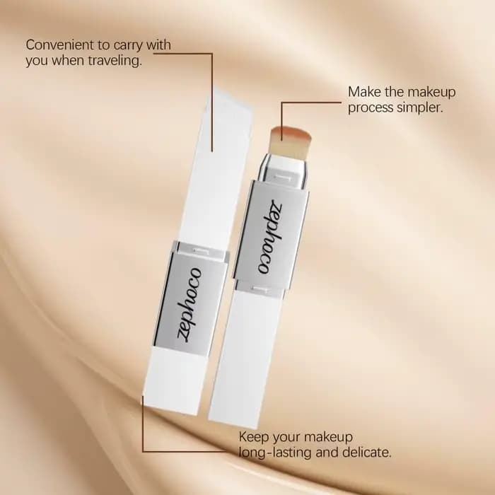 Fond de Teint Stick 2-en-1 Hydratant Léger Éclaircissant Longue Tenue à Couleur Changeante Naturelle – Tendance 2026