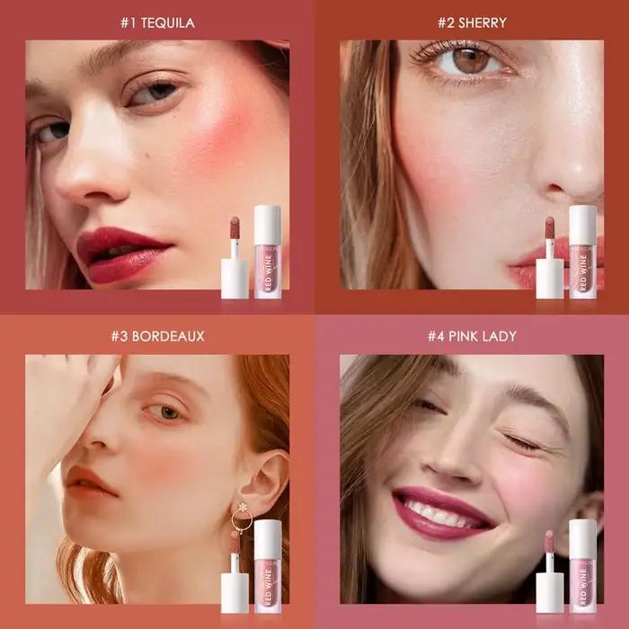 FOCALLURE fard à joues liquide 4 couleurs maquillage naturel visage Blush longue durée mat