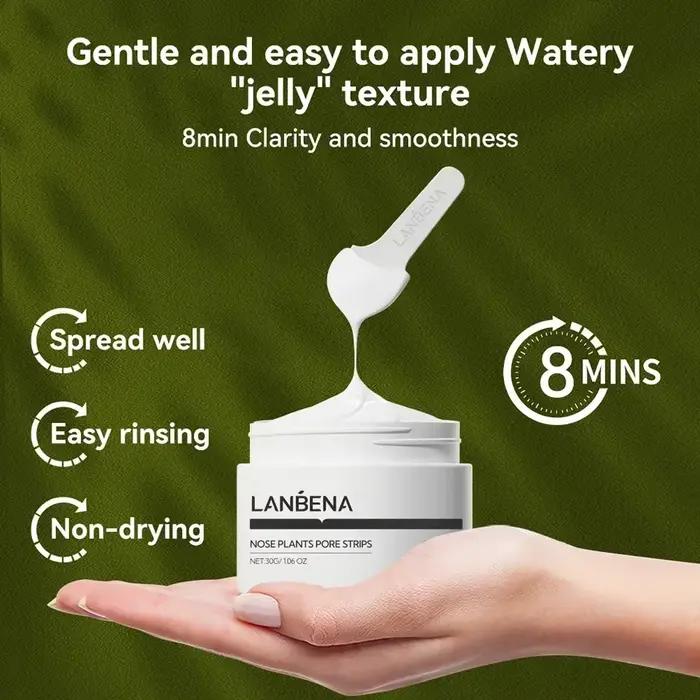 LANBENA points noirs éliminant les bandes nasales et minimiser les pores ensemble de sérum masque nasal