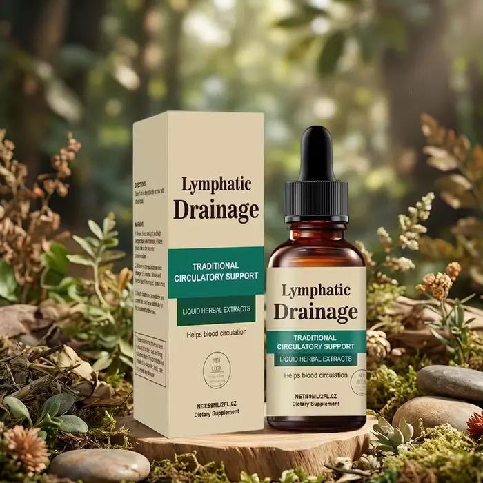 Gouttes liquides pour drainage lymphatique 59 ml - Formule naturelle à base de plantes