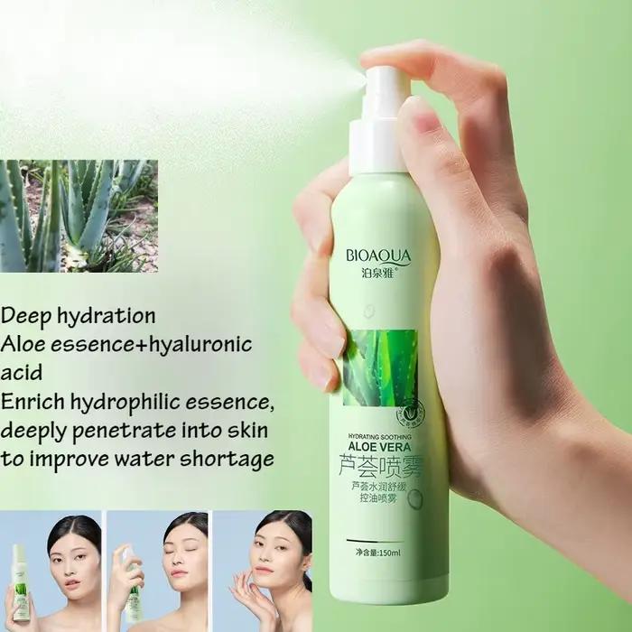 Vera Aloe acide hyaluronique Spray hydratant maquillage eau visage Toner rafraîchissant contrôle de l'huile