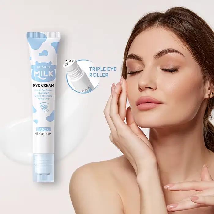 LAIKOU – crème pour les yeux en rouleau de lait et brillant