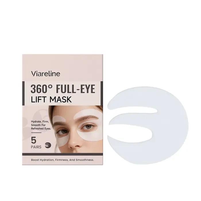 Viareline Patchs hydratants pour les yeux à la vitamine C | Masque hydratant et nourrissant pour le contour