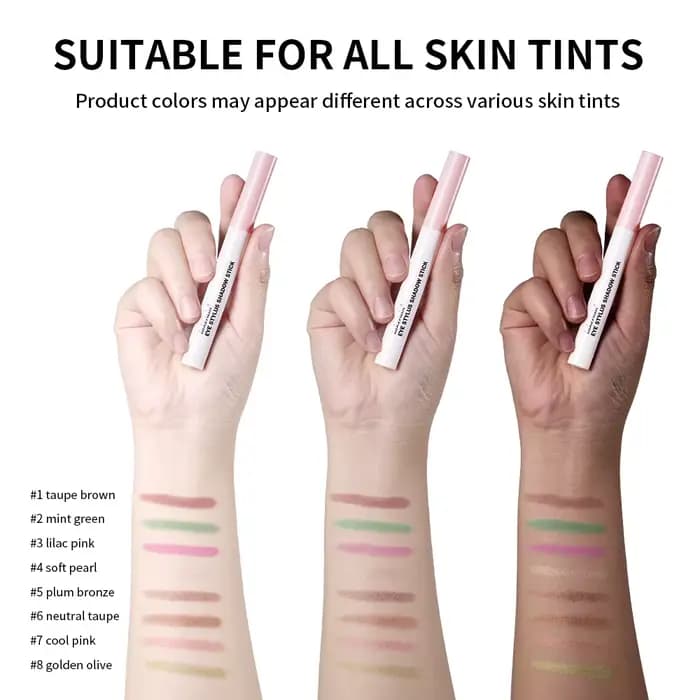 Bâton de fard à paupières coloré scintillant