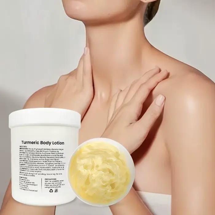 Crème hydratante pour le corps et le visage au curcuma