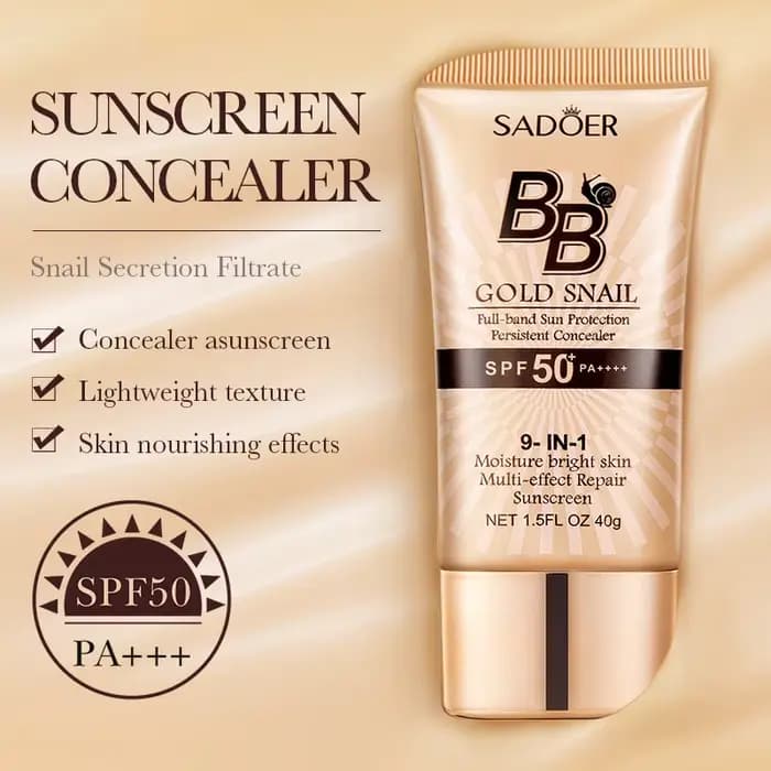 SADOER Gold Snail crème solaire BB fond de teint correcteur