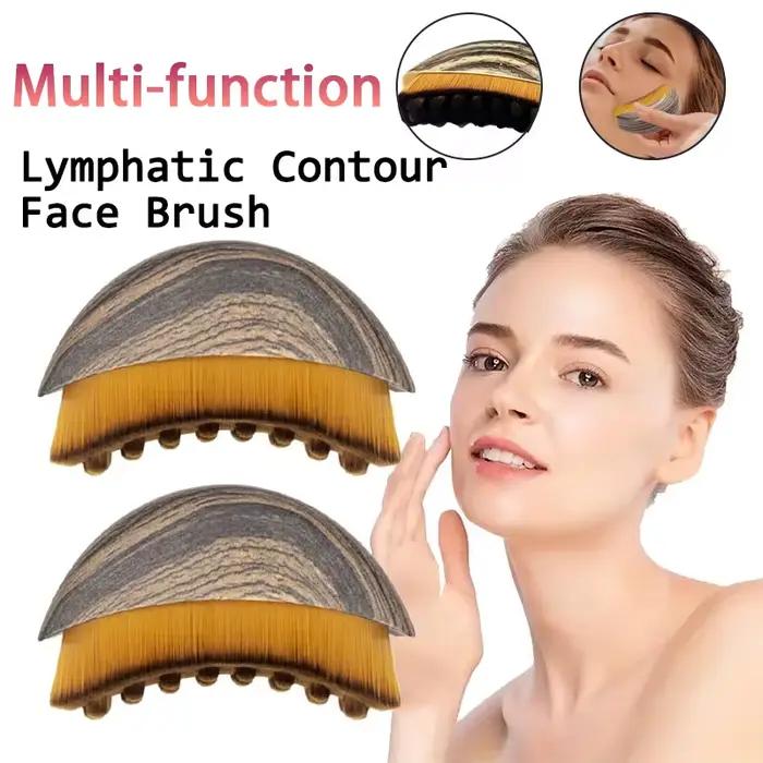 Brosse de drainage lymphatique multifonction pour le visage et le corps