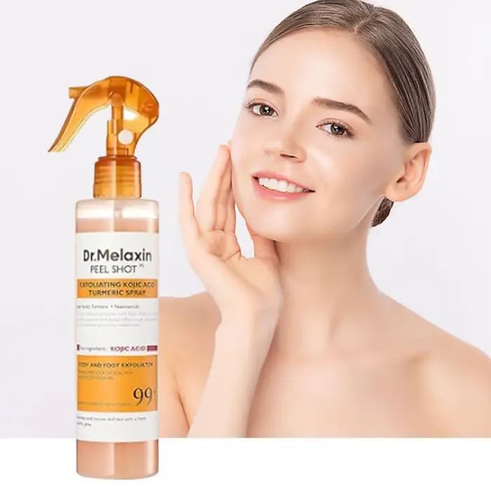 200ml Dr.Melaxin Peel Shot Exfoliant à l'Acide Kojique et au Curcuma en Spray – Améliore le Teint Terne