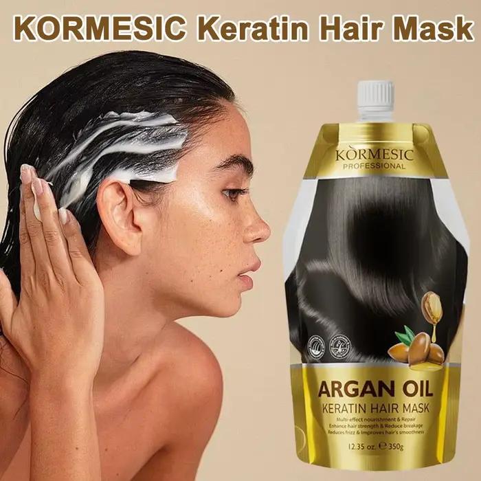 Masque capillaire à la kératine et à l'huile d'argan 350g