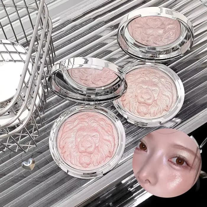 Palette de surligneurs rose diamant scintillant