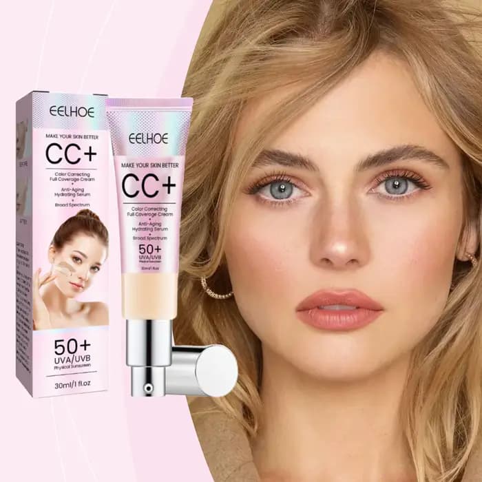  EELHOE CC crème fond de teint Spf 50 couverture complète des imperfections finition mate éclaircissante visage