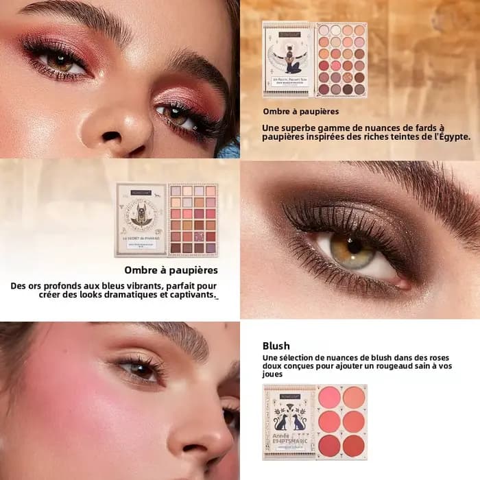 Kit de maquillage complet de style égyptien de qualité supérieure