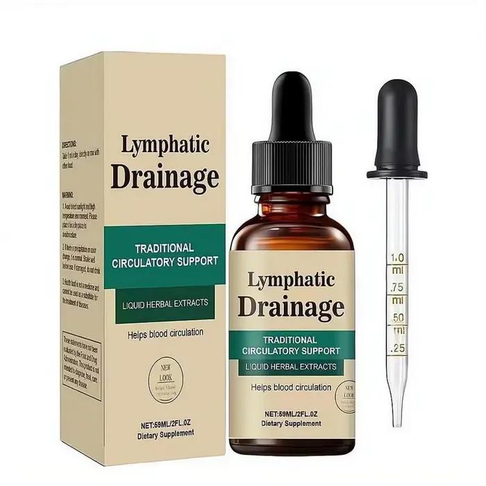 Gouttes liquides pour drainage lymphatique 59 ml - Formule naturelle à base de plantes