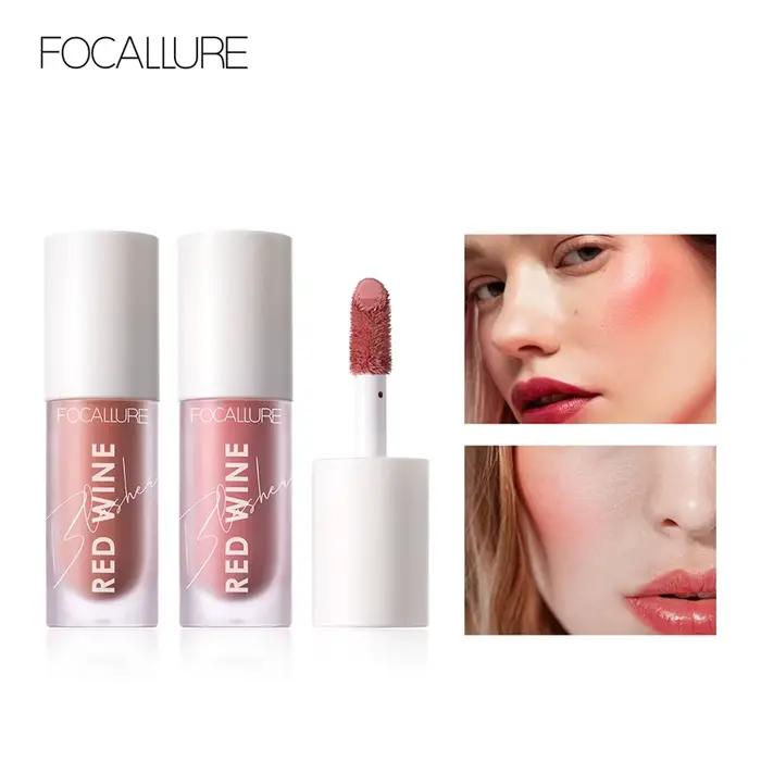 FOCALLURE fard à joues liquide 4 couleurs maquillage naturel visage Blush longue durée mat
